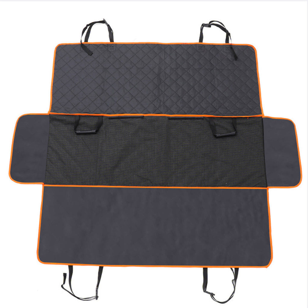 NNEAGS 600D Oxford Cloth Waterproof Dog Car Cover Back Seat Protector Hammock Pet Mat Black-2