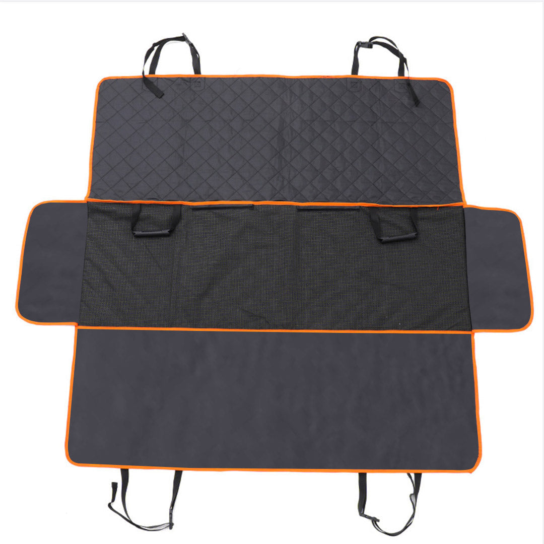 NNEAGS 600D Oxford Cloth Waterproof Dog Car Cover Back Seat Protector Hammock Pet Mat Black-2