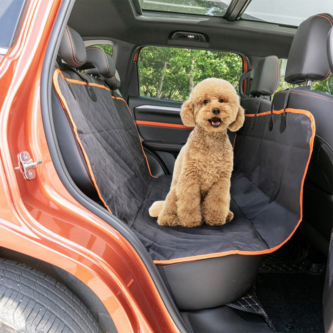 NNEAGS 600D Oxford Cloth Waterproof Dog Car Cover Back Seat Protector Hammock Pet Mat Black-4
