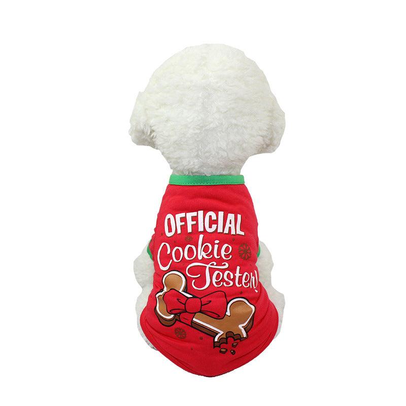 Festive Furry Friends: Christmas-Themed Pet Teddy Clothes-2