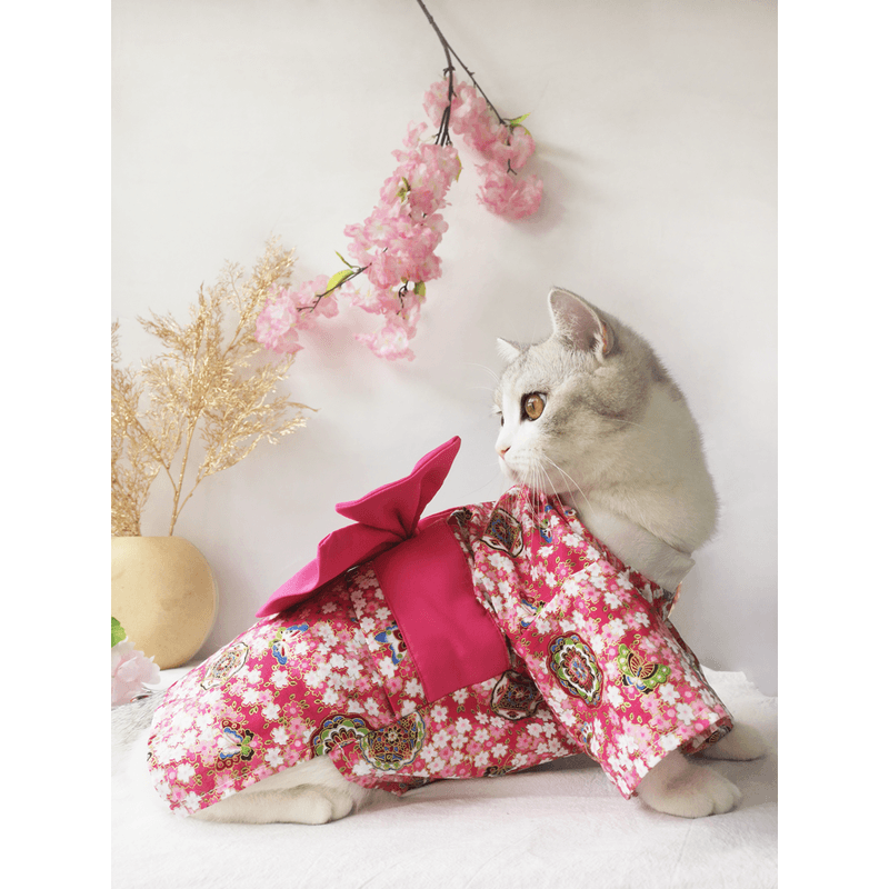 Pet Couture: Cherry Blossom Geisha Small Dog And Cat Clothes-3