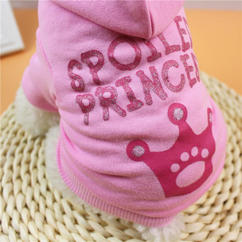 Princess Pink Hooded Cat Puppy Dog Clothes: The Ultimate Regal Ensemble For Your Furry Companion-1