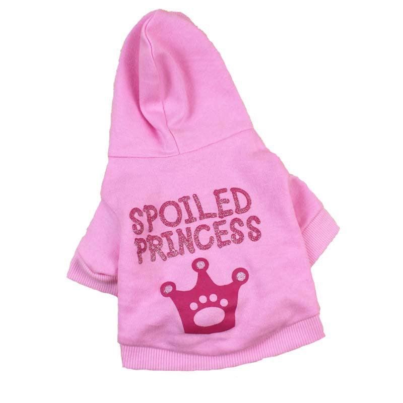 Princess Pink Hooded Cat Puppy Dog Clothes: The Ultimate Regal Ensemble For Your Furry Companion-3