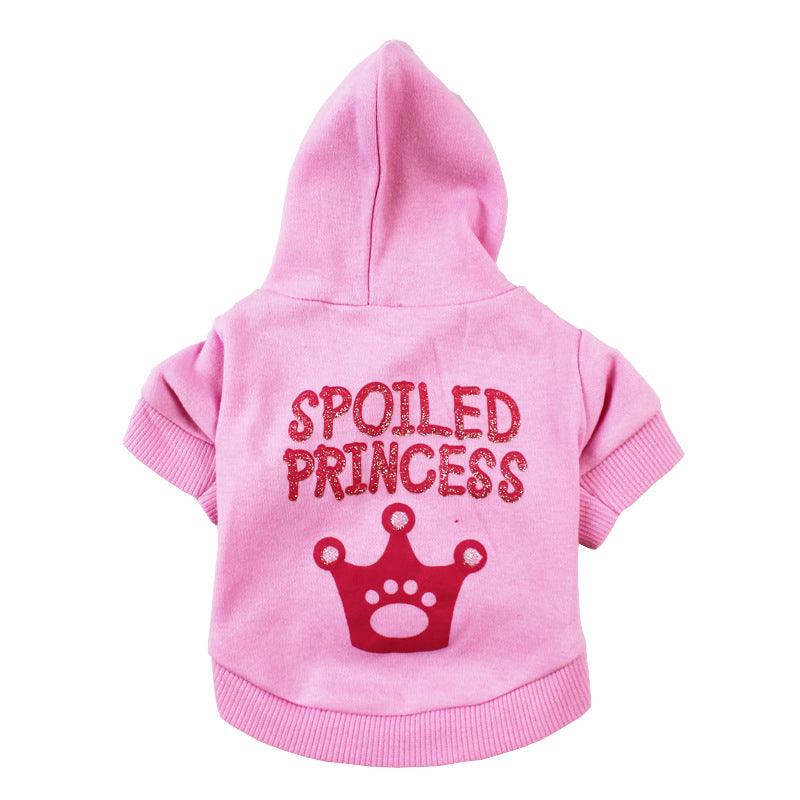 Princess Pink Hooded Cat Puppy Dog Clothes: The Ultimate Regal Ensemble For Your Furry Companion-0