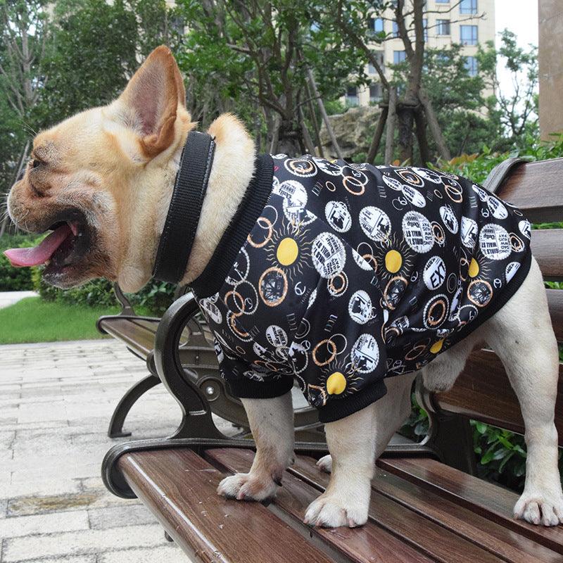 Fashionable Printed Pet Clothes For Spring And Autumn - Stylish Dog Apparel-3
