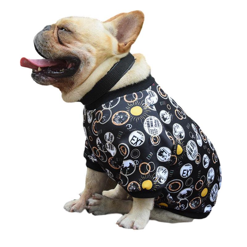 Fashionable Printed Pet Clothes For Spring And Autumn - Stylish Dog Apparel-4