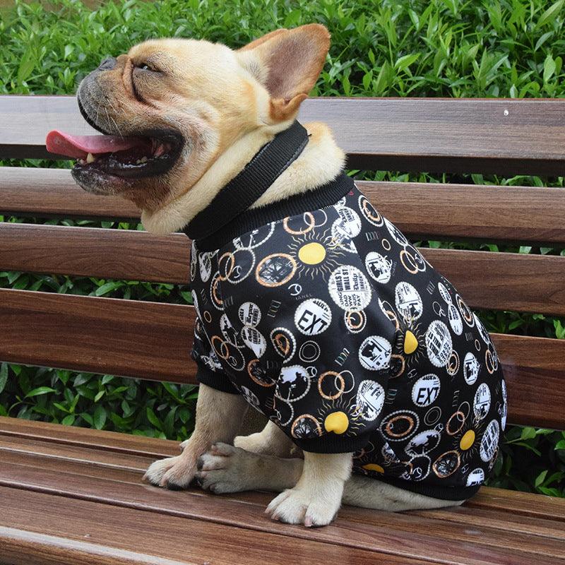 Fashionable Printed Pet Clothes For Spring And Autumn - Stylish Dog Apparel-2