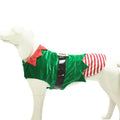 Festive Green Elf Pet Dog Christmas Costume-1