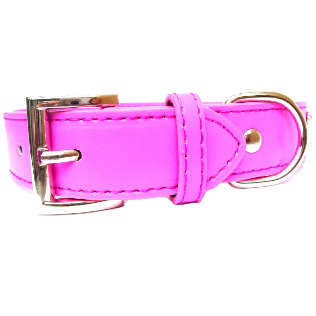 2-Row Collar Lead Set - Hot Pink