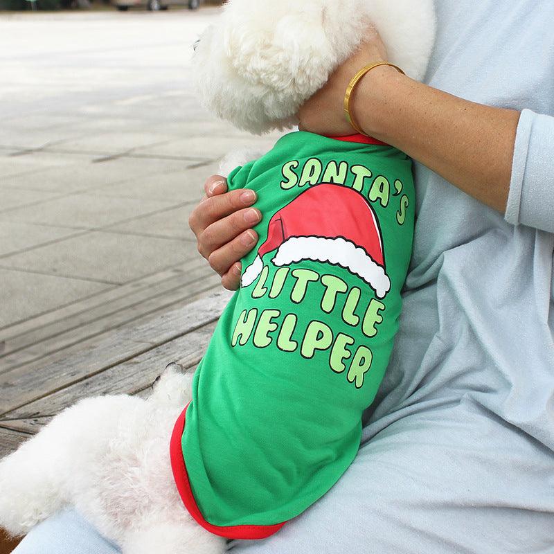 Festive Furry Friends: Christmas-Themed Pet Teddy Clothes-5
