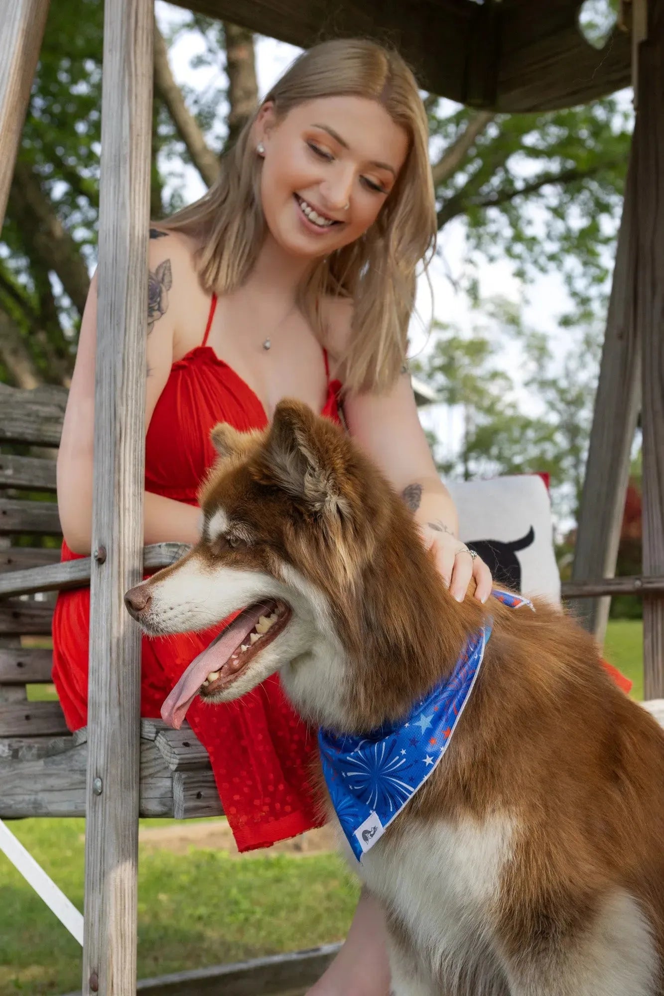 Patriotic Dog Bandana-2