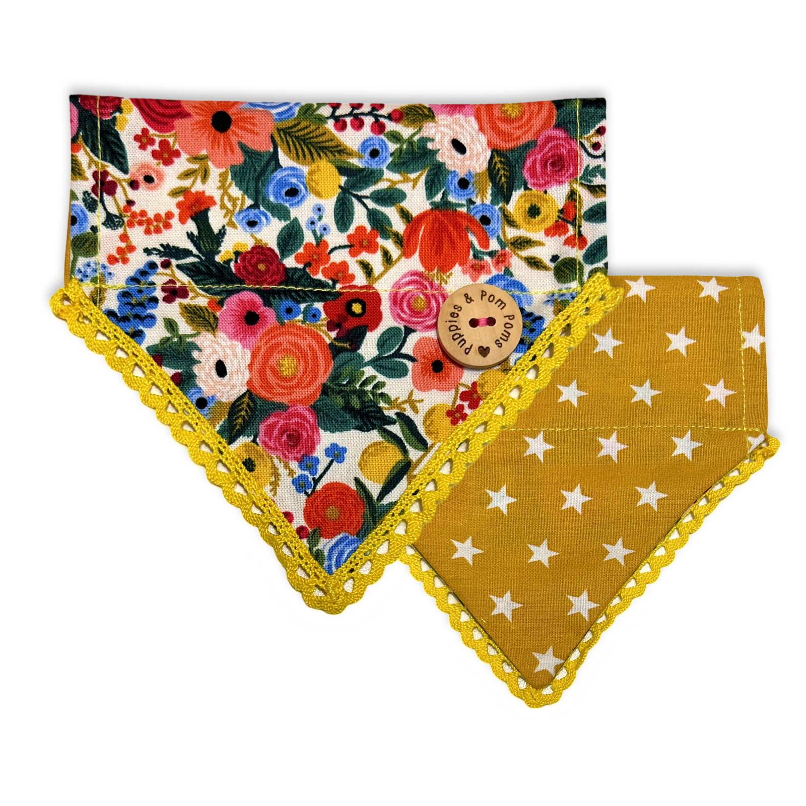 Handmade Dog Bandana - Garden Party-1