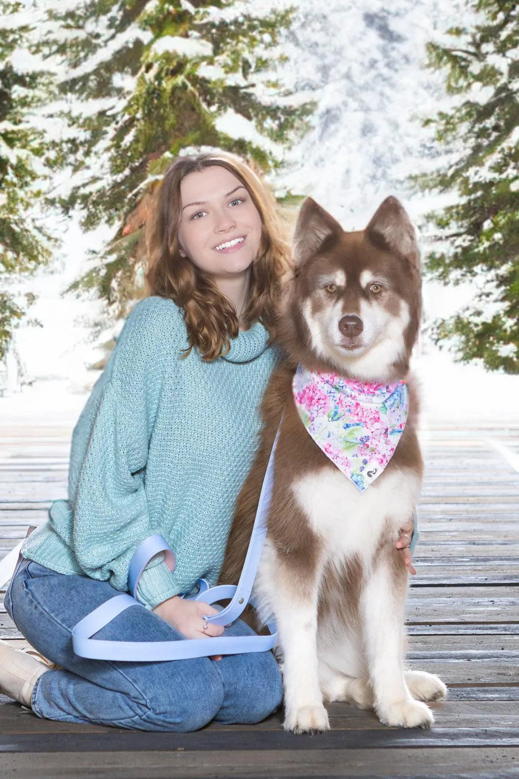 Hydrangea Haven Dog Bandana-2