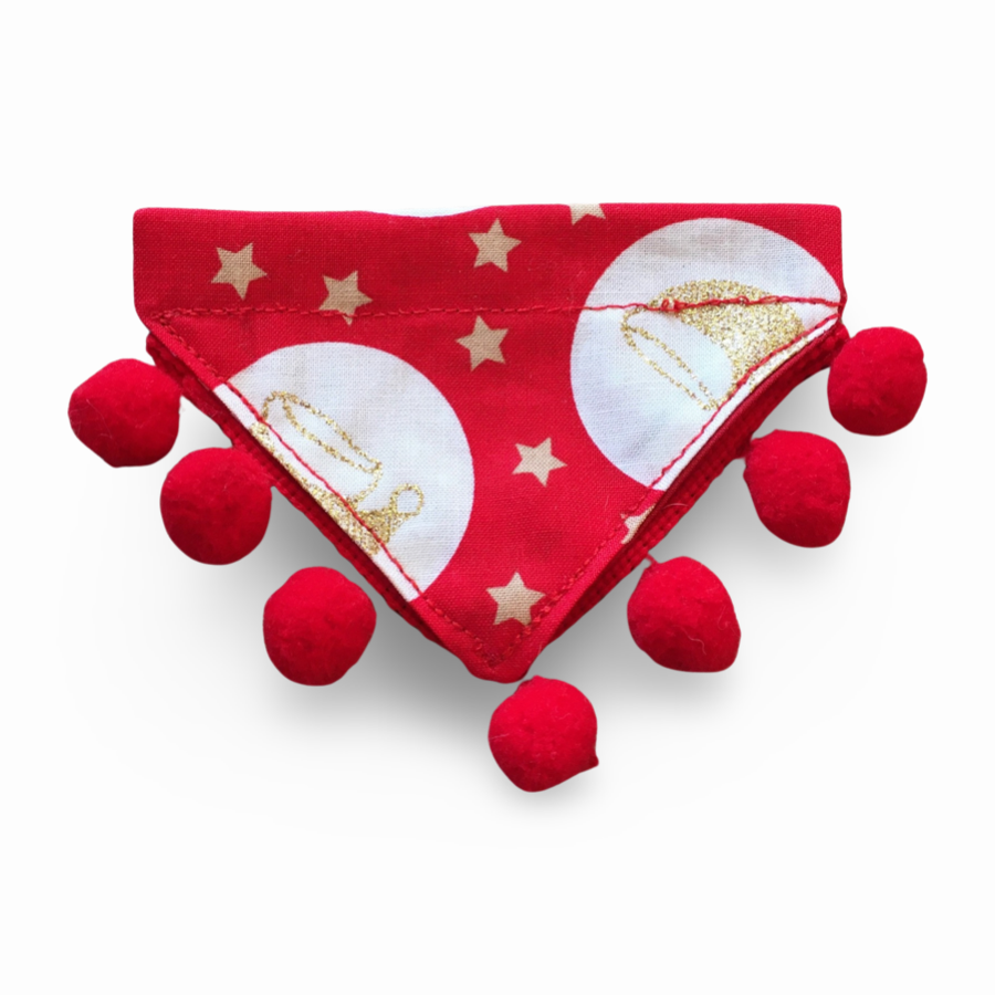 Santa’s Grotto Christmas Bandana - Slim Opening