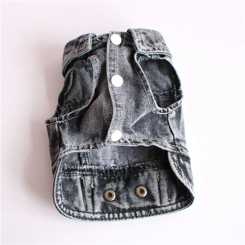 Cool Jeans Jacket for Small Dogs-2