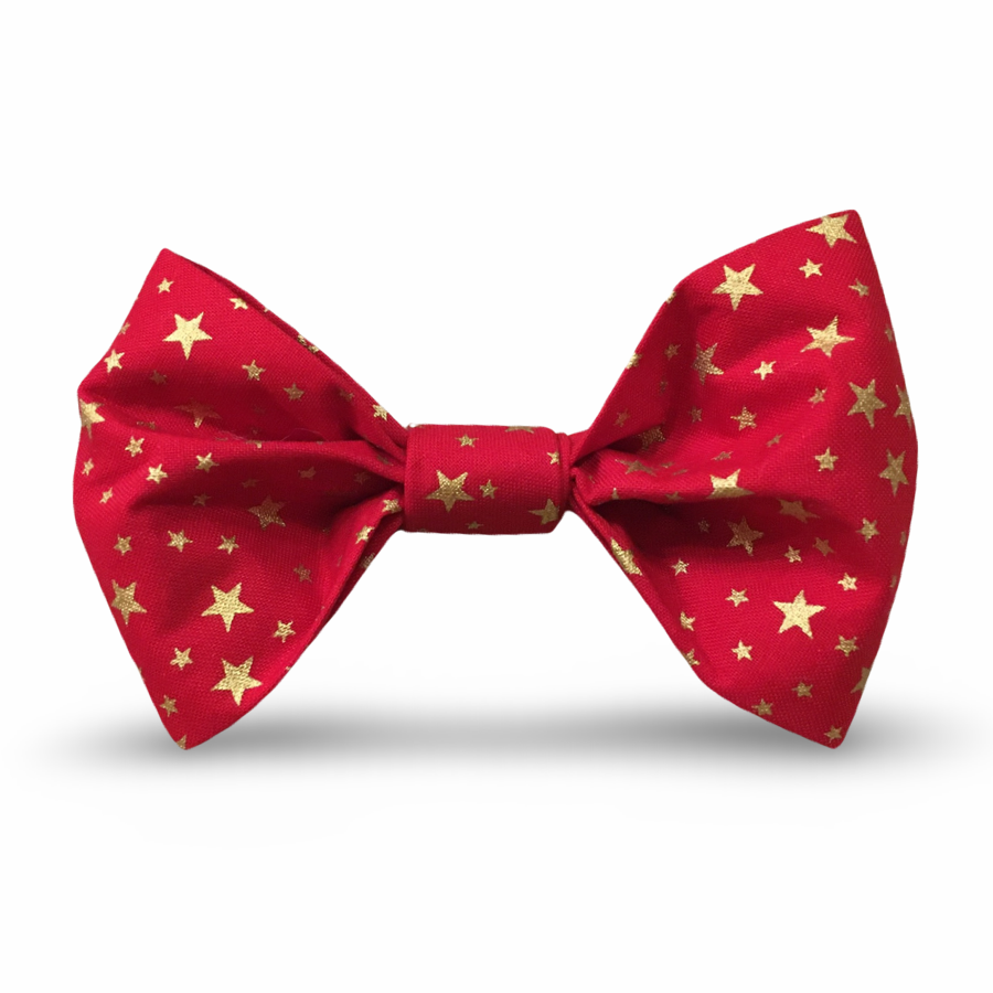 Christmas Stars Dog Bow Tie-1