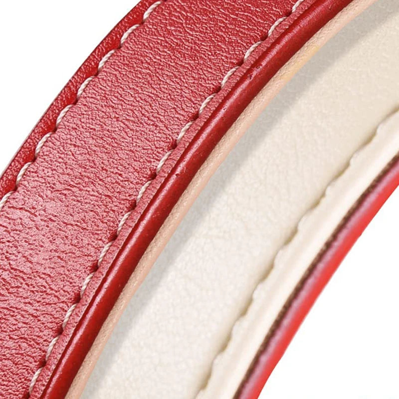 Soft Leather Padded Collar