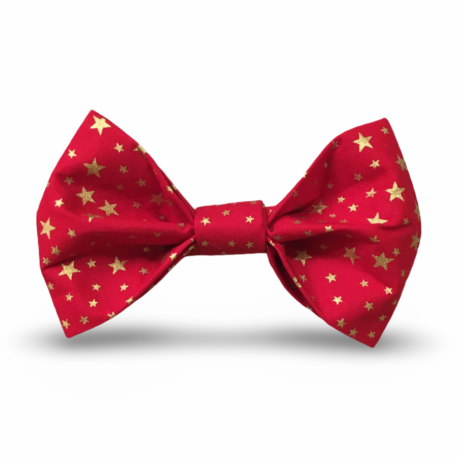 Christmas Stars Dog Bow Tie-0