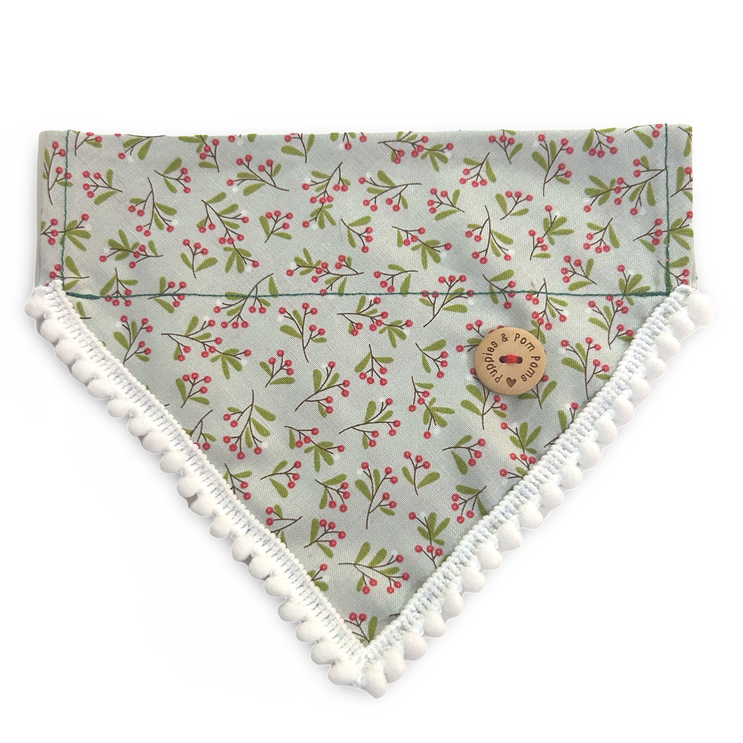 Christmas Dog Bandana - Mistletoe-0