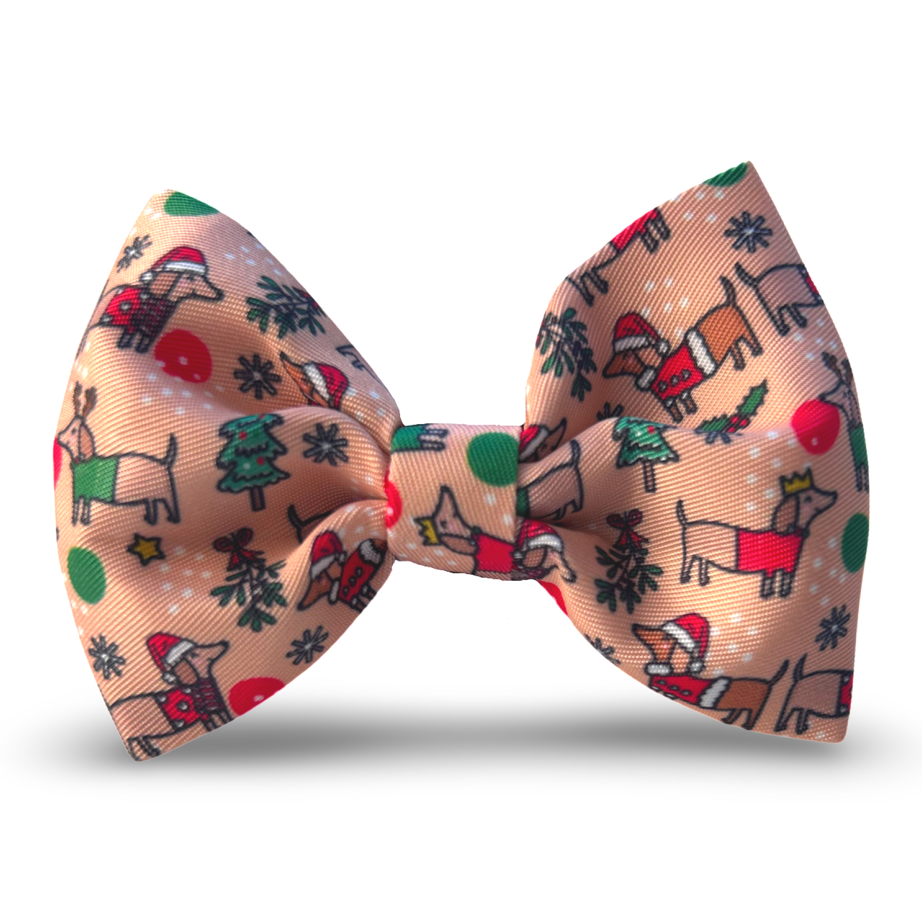 Dog Bow Tie - Christmas Dachshunds-1