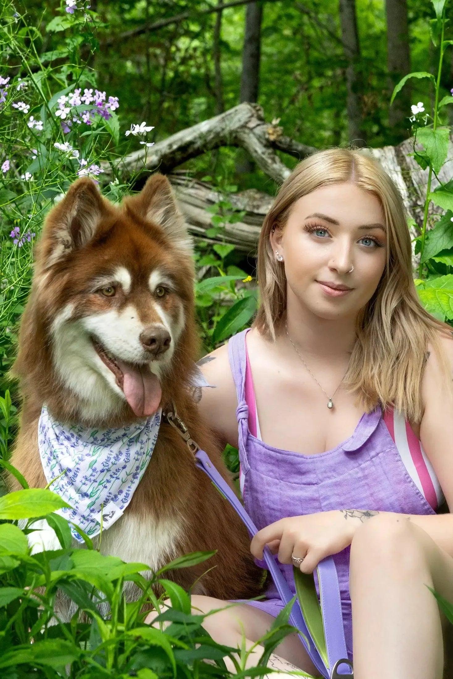 Lavender Blooms Dog Bandana-2