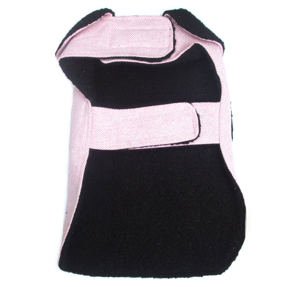 PA Pink Herringbone Dog Coat-1