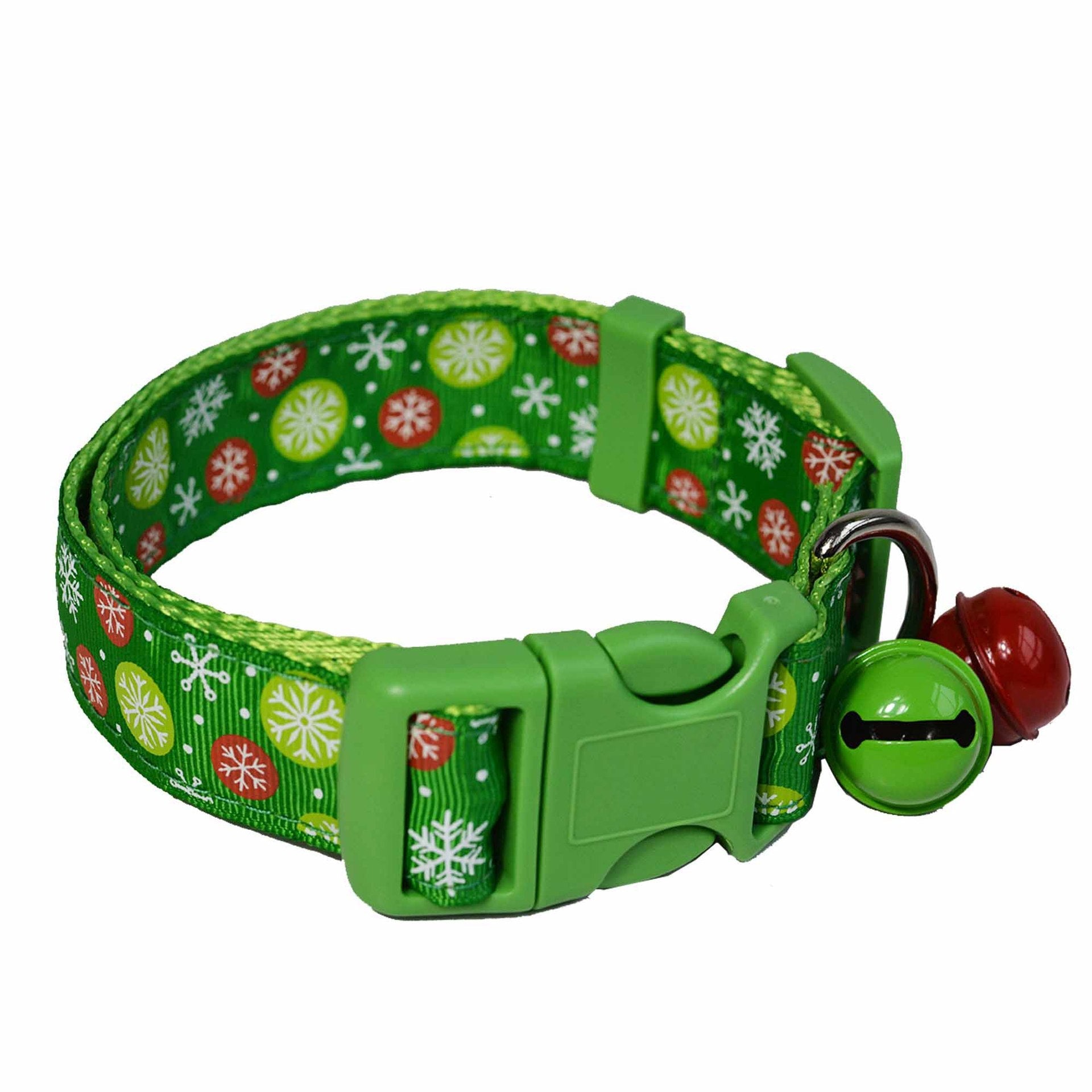 Polka Dot Polyester Dog Collar-0