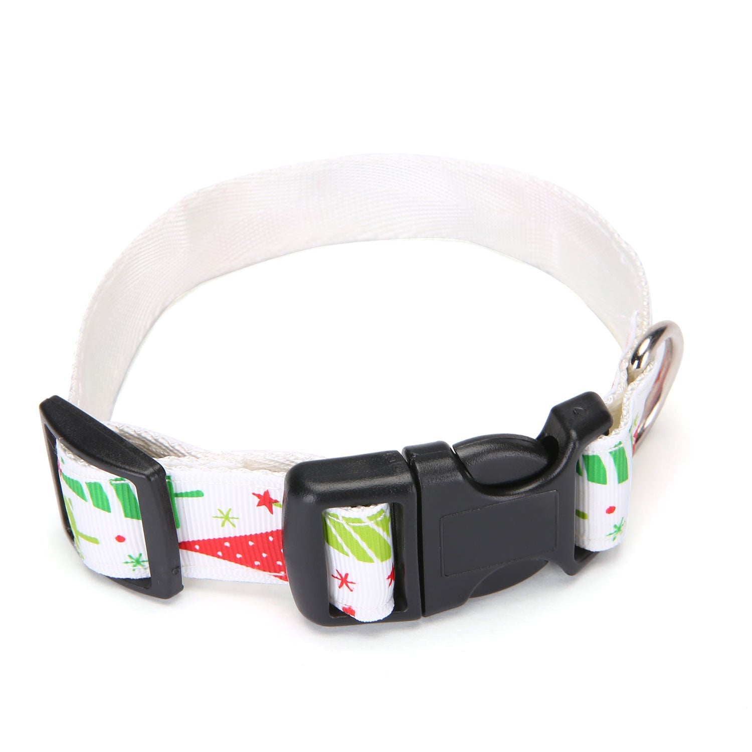 Polka Dot Polyester Dog Collar-2