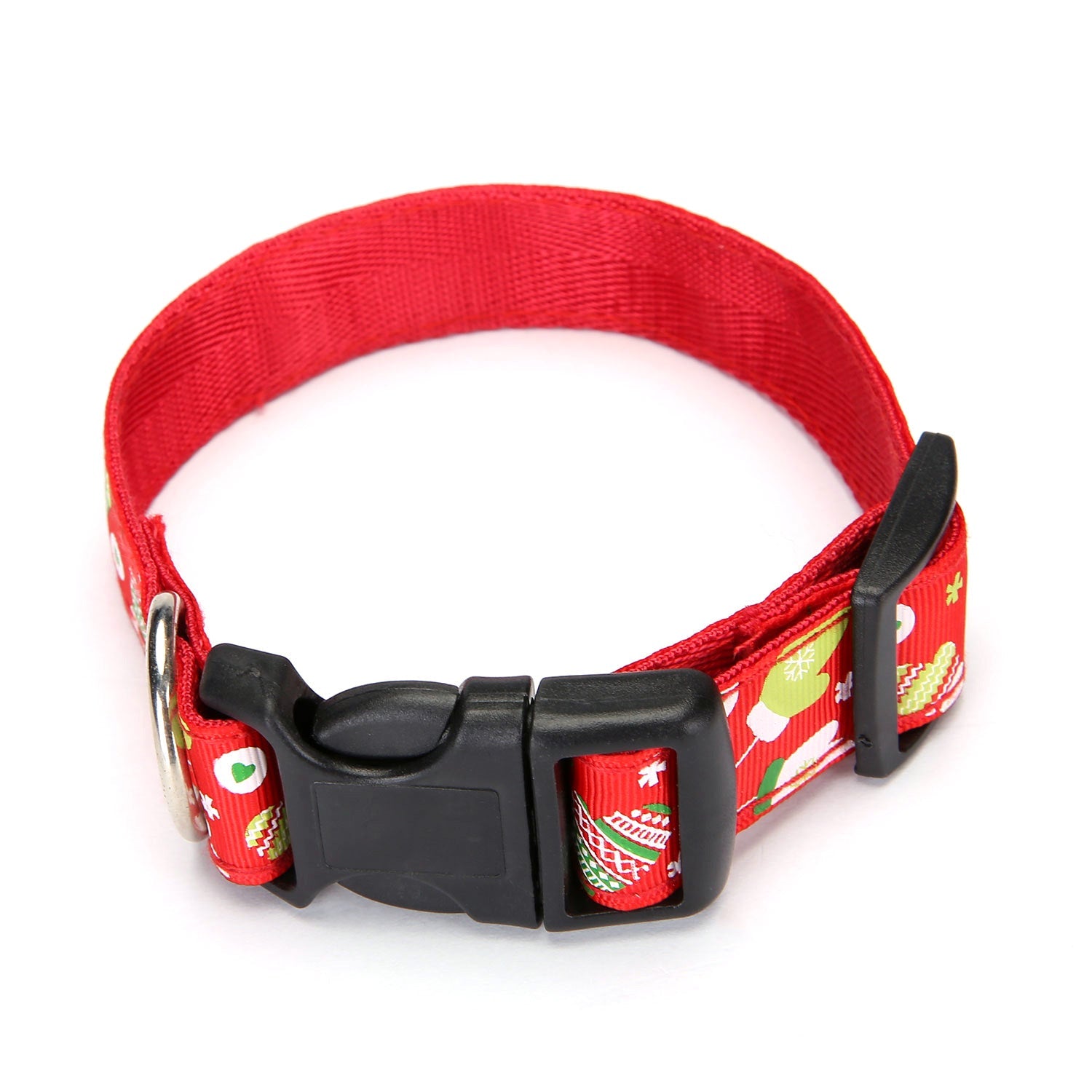 Polka Dot Polyester Dog Collar-3