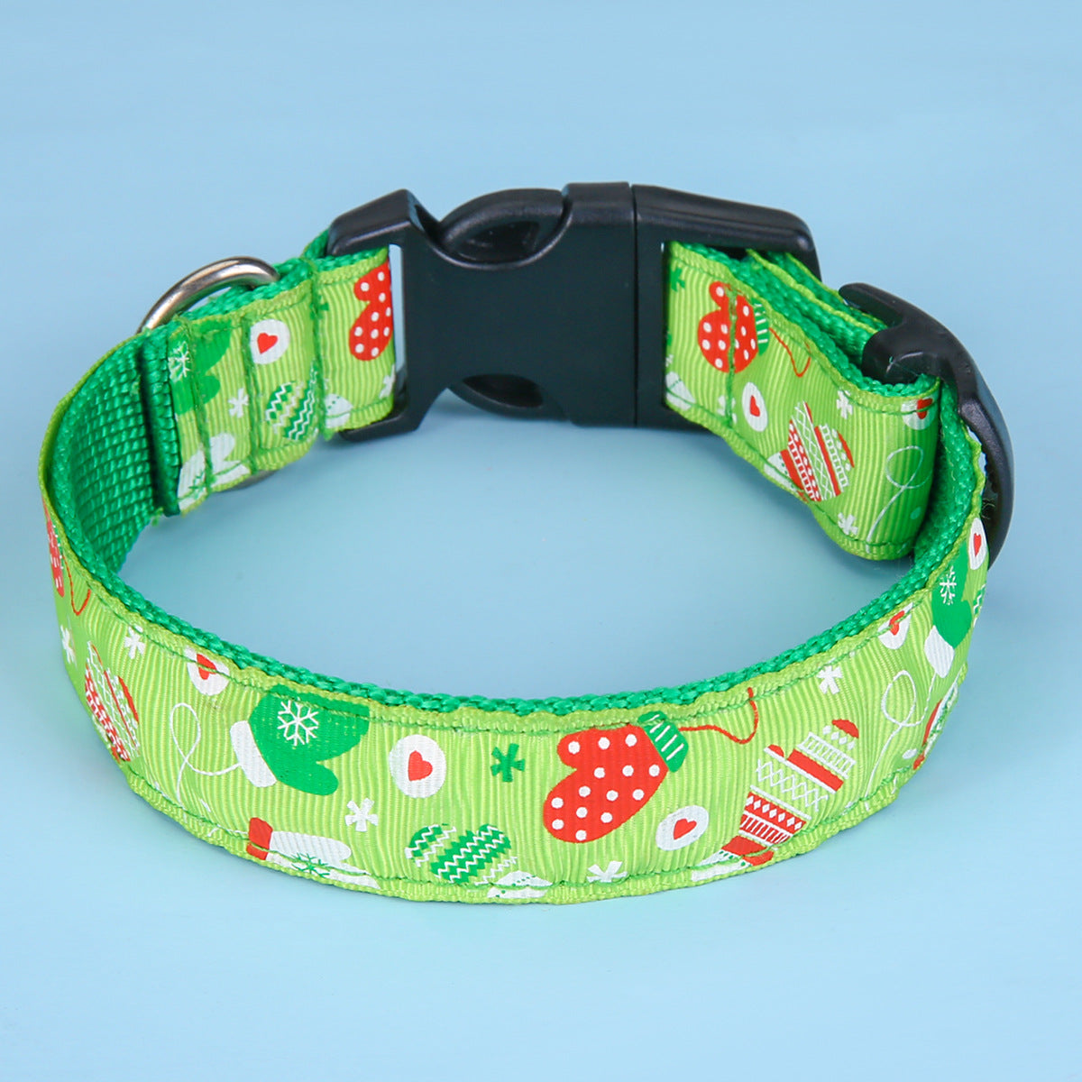 Polka Dot Polyester Dog Collar-4