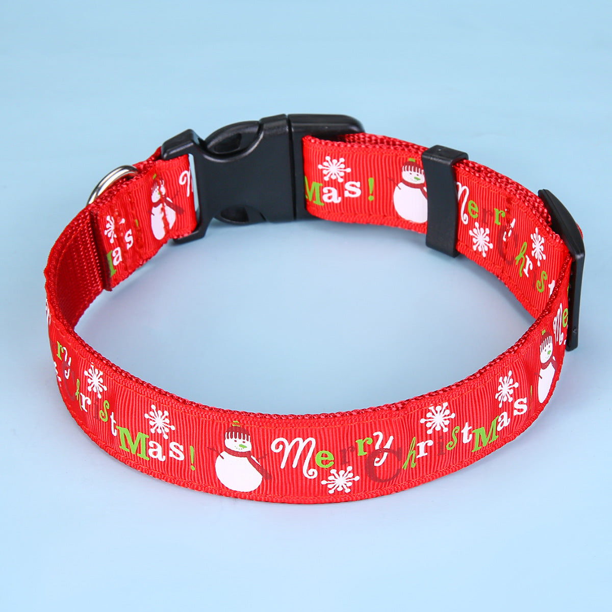 Polka Dot Polyester Dog Collar-5