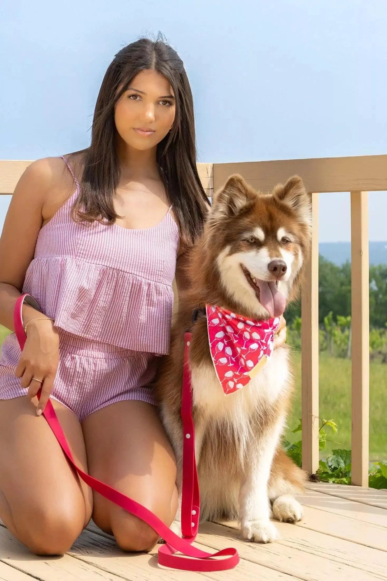 Red Mountain Syrah Dog Bandana-2