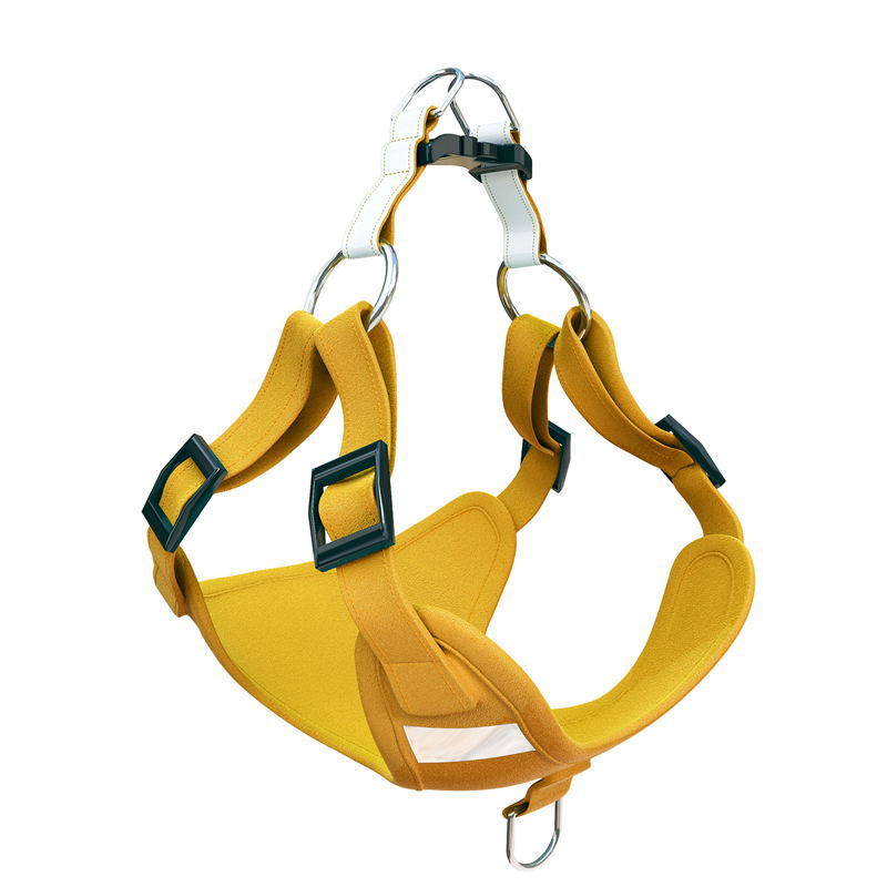 Reflective Suede Dog Vest