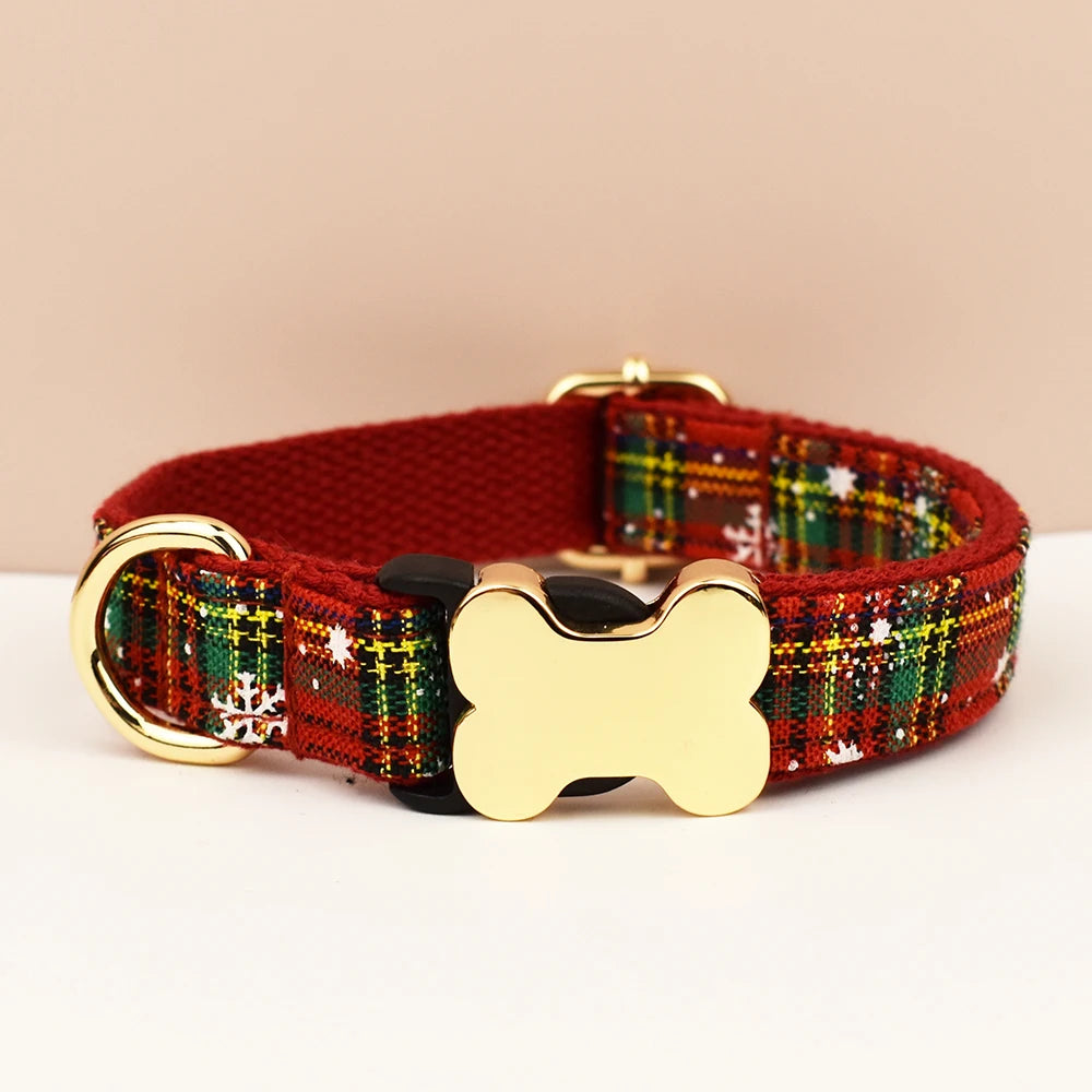 Dog Collar with Engraved Nameplate