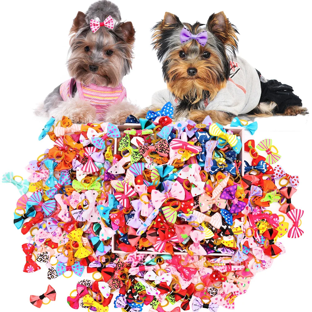 Selection of 30 Doggy Hair Bows