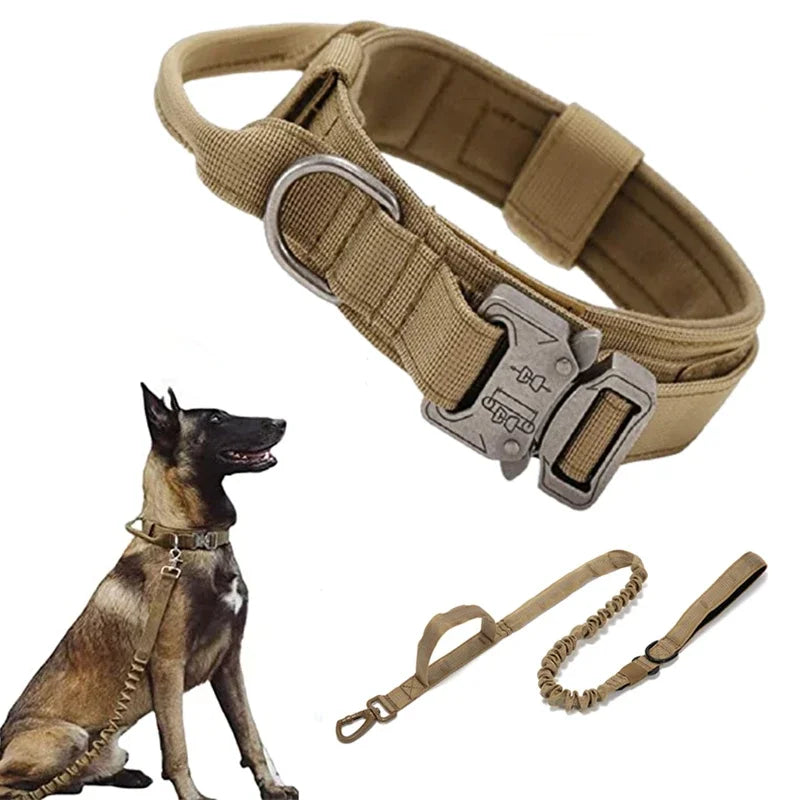Durable Tactical Collar and Leash Set