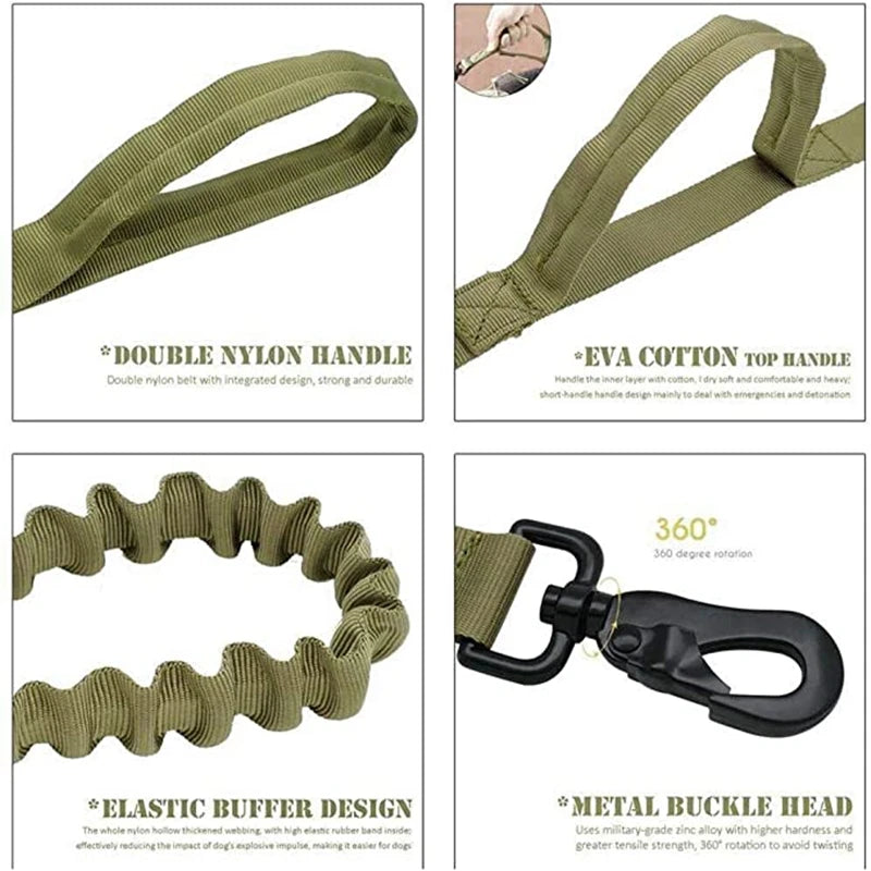Durable Tactical Collar and Leash Set