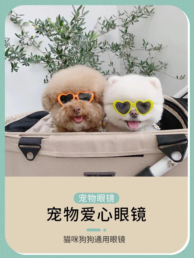 Heart Shaped Dog Sunglasses