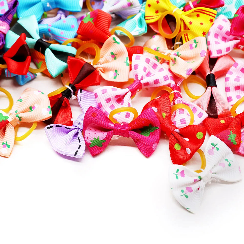 Selection of 30 Doggy Hair Bows