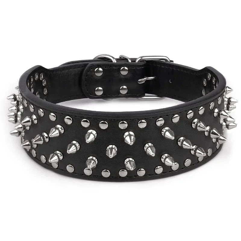 PU Leather Spiked Collar