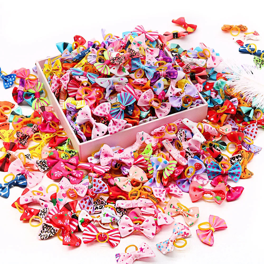 Selection of 30 Doggy Hair Bows