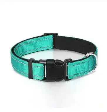 Reflective Padded Nylon Dog Collar