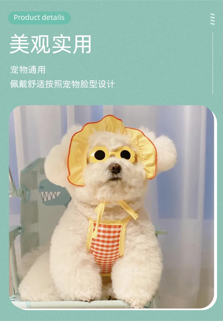 Heart Shaped Dog Sunglasses