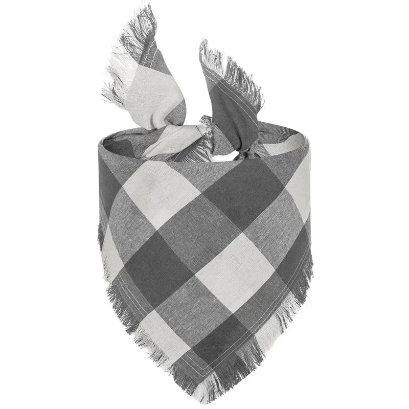 Classic Chequered and Tartan Tasselled Bandanas