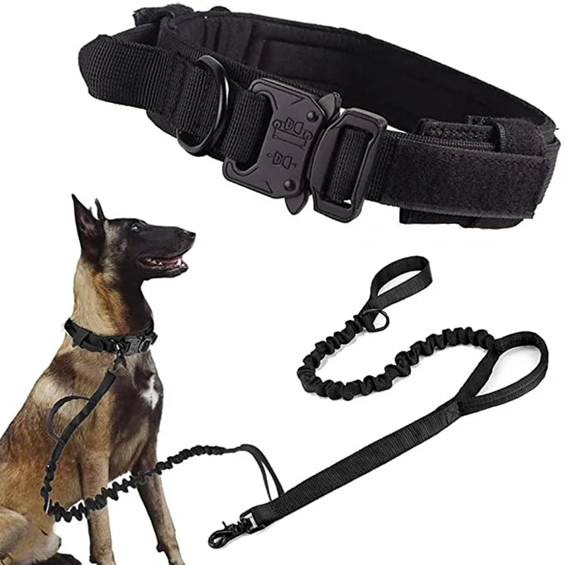 Durable Tactical Collar and Leash Set
