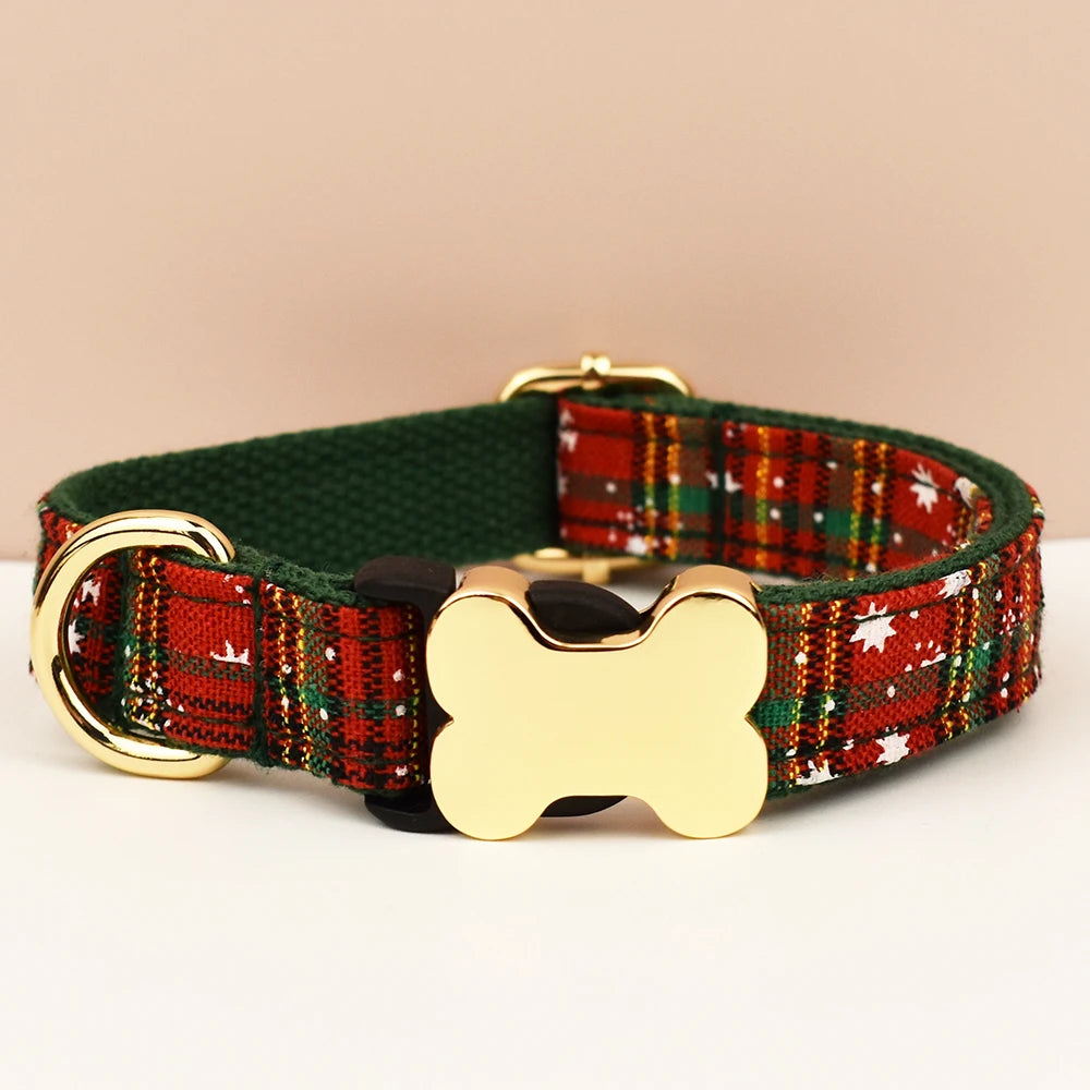 Dog Collar with Engraved Nameplate