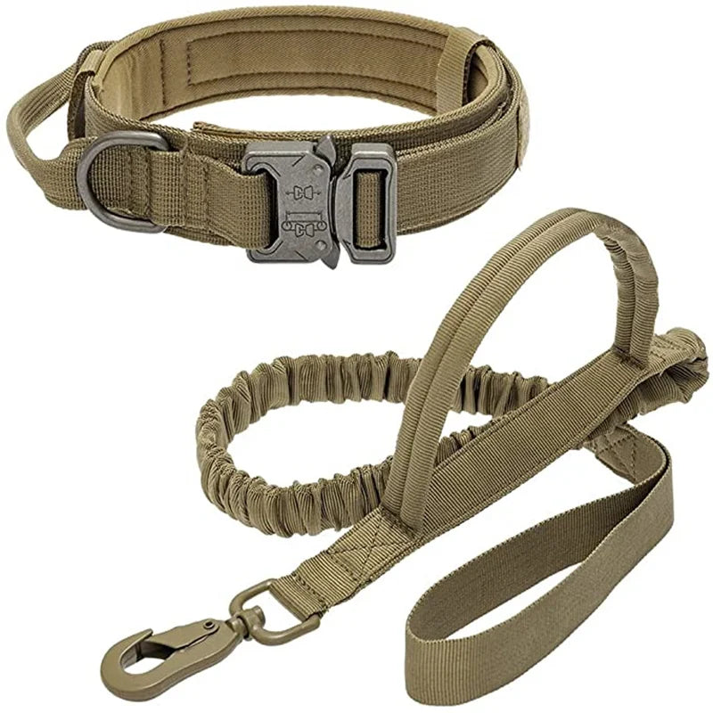 Durable Tactical Collar and Leash Set