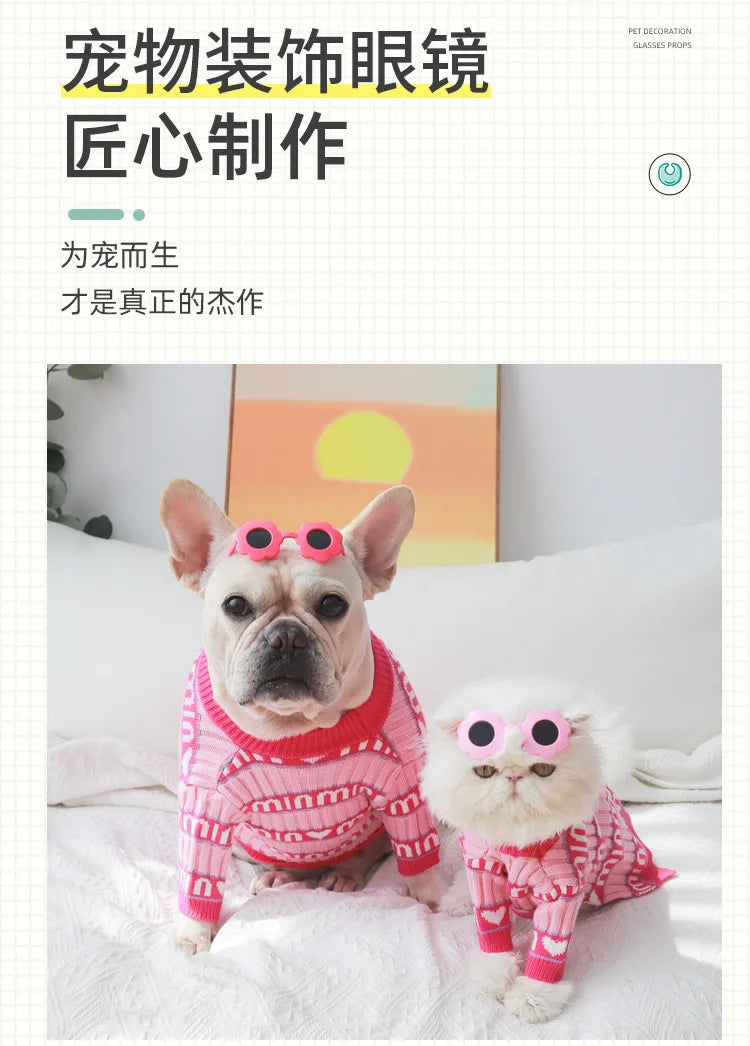 Heart Shaped Dog Sunglasses