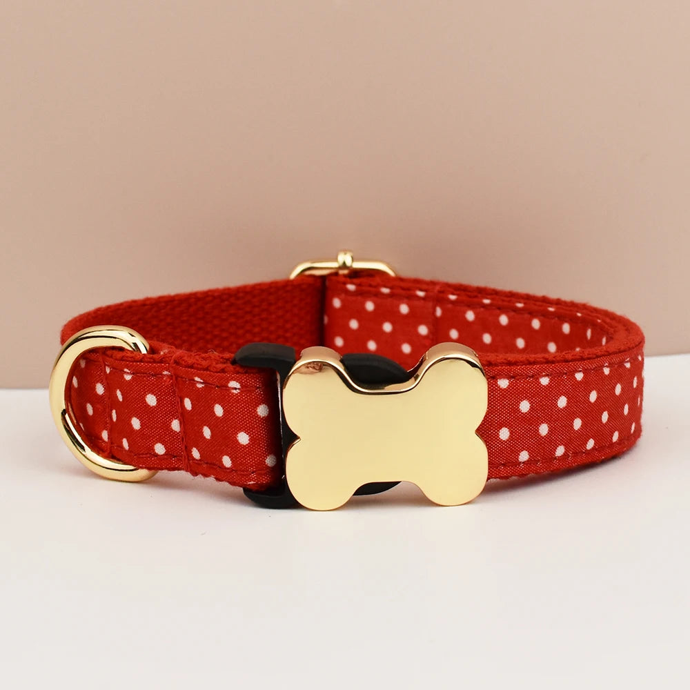Dog Collar with Engraved Nameplate