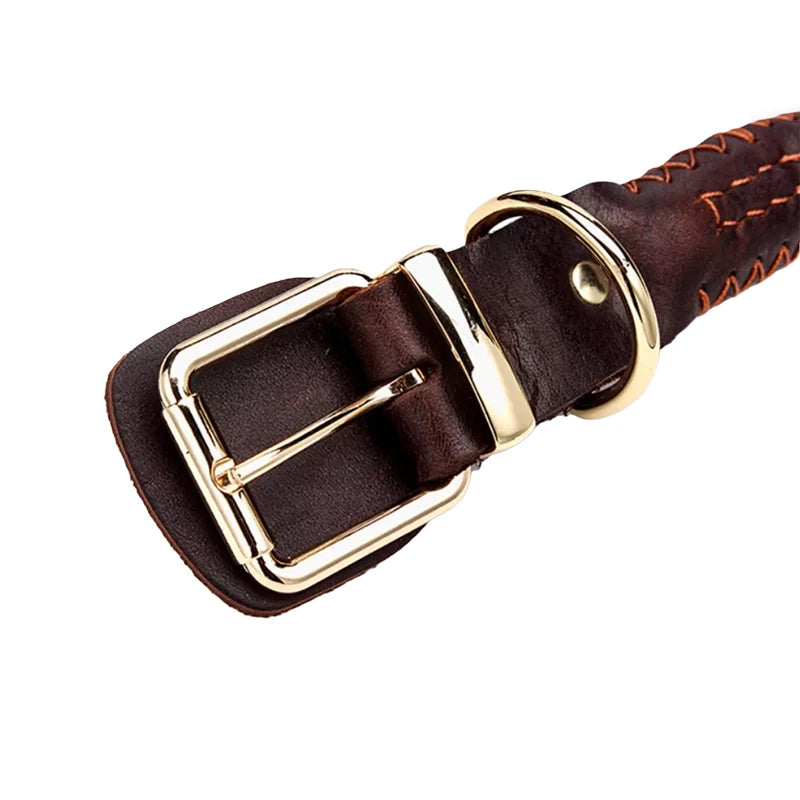 EIght-strand Braided Leather Collar